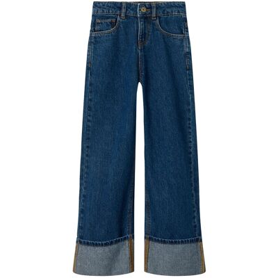 name it Nkfrose Wide Jeans 1030-Rm Bts 158 DARK BLUE DENIM 158 name it Nkfrose Wide Jeans 1030-Rm Bts 158 DARK BLUE DENIM 158