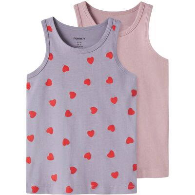 name it Nmftank Top 2P Lavender Hearts Noos 122-128 LAVENDER GRAY 122-128 name it Nmftank Top 2P Lavender Hearts Noos 122-128 LAVENDER GRAY 122-128