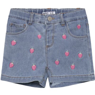 name it Nmfrose Reg Emb Shorts 6202-Iz 104 LIGHT BLUE DENIM 104 name it Nmfrose Reg Emb Shorts 6202-Iz 104 LIGHT BLUE DENIM 104