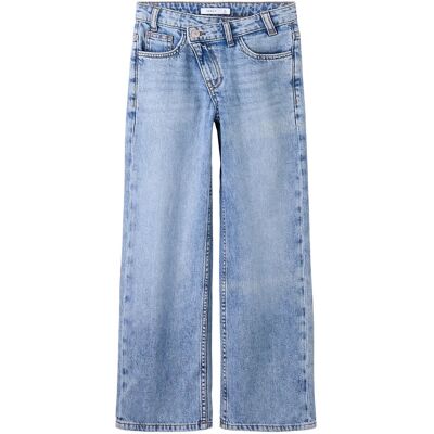 name it Nkfrose Wide Asym Closure Jeans 2244-Bp 122 MEDIUM BLUE DENIM 122 name it Nkfrose Wide Asym Closure Jeans 2244-Bp 122 MEDIUM BLUE DENIM 122
