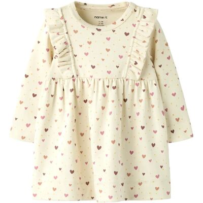 name it Nbfhayla Ls Dress 50 ALMOND MILK 50 name it Nbfhayla Ls Dress 50 ALMOND MILK 50