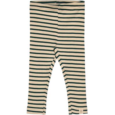 Petit Piao Legging Modal Striped 74 DARK SEA/OFF WHITE 74 Petit Piao Legging Modal Striped 74 DARK SEA/OFF WHITE 74