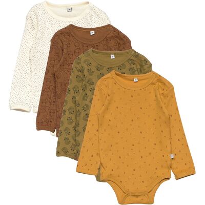 Pippi Body Ls Ao-Printed (4-Pack) 98 TINSEL 98 Pippi Body Ls Ao-Printed (4-Pack) 98 TINSEL 98
