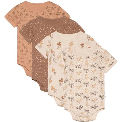 Pippi Body Ss Ao-Printed (4-Pack) 62 WHITECAP GRAY 62 Pippi Body Ss Ao-Printed (4-Pack) 62 WHITECAP GRAY 62