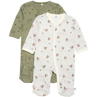Pippi Nightsuit W/F -Buttons 2-Pack 92 DEEP LICHEN GREEN 92 Pippi Nightsuit W/F -Buttons 2-Pack 92 DEEP LICHEN GREEN 92