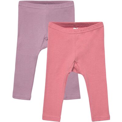 Pippi Leggings W.aop (2-Pack) 104 DUSTY ROSE 104 Pippi Leggings W.aop (2-Pack) 104 DUSTY ROSE 104