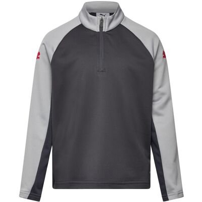 Individualliga 1/4 Zip Top Jr 164 DUSKY GRAY-PUMA RED-GRAY ECHO 164 Individualliga 1/4 Zip Top Jr 164 DUSKY GRAY-PUMA RED-GRAY ECHO 164