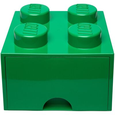 Lego Brick Drawer 4 25X 25X 18CM DARK GREEN 25X 25X 18CM Lego Brick Drawer 4 25X 25X 18CM DARK GREEN 25X 25X 18CM