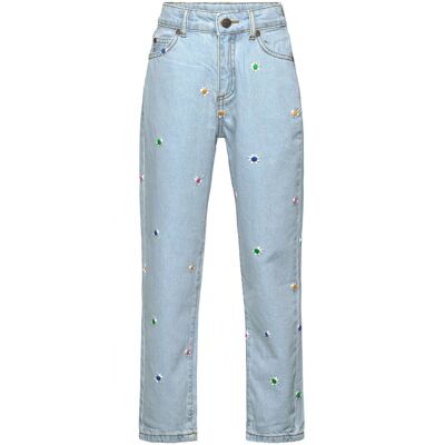 The New Tnporscha Mom Fit Jeans 134/140 LIGHT BLUE DENIM EMB 134/140 The New Tnporscha Mom Fit Jeans 134/140 LIGHT BLUE DENIM EMB 134/140