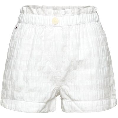 Tommy Hilfiger Textured Cotton Short 140 WHITE 140 Tommy Hilfiger Textured Cotton Short 140 WHITE 140