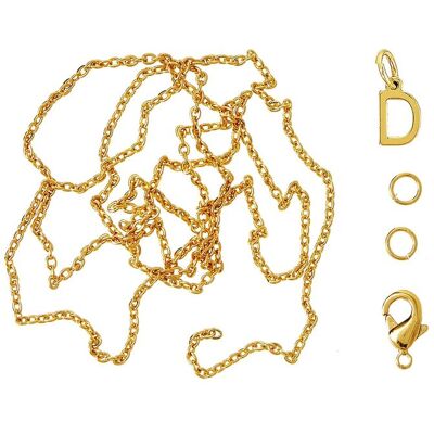 Me & My Box Letter D Gp With O-Ring, Chain And Clasp ONE SIZE GOLD-D ONE SIZE Me & My Box Letter D Gp With O-Ring, Chain And Clasp ONE SIZE GOLD-D ONE SIZE