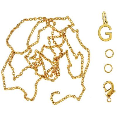 Me & My Box Letter G Gp With O-Ring, Chain And Clasp ONE SIZE GOLD-G ONE SIZE Me & My Box Letter G Gp With O-Ring, Chain And Clasp ONE SIZE GOLD-G ONE SIZE