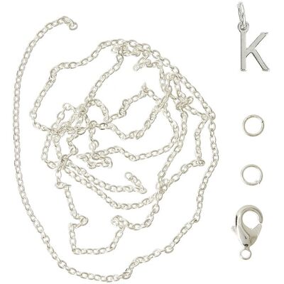 Me & My Box Letter K Sp With O-Ring, Chain And Clasp ONE SIZE SILVER-K ONE SIZE Me & My Box Letter K Sp With O-Ring, Chain And Clasp ONE SIZE SILVER-K ONE SIZE