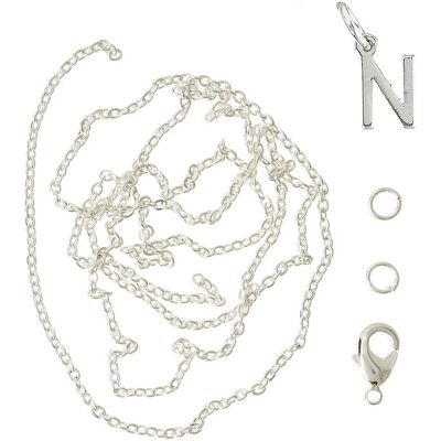 Me & My Box Letter N Sp With O-Ring, Chain And Clasp ONE SIZE SILVER-N ONE SIZE Me & My Box Letter N Sp With O-Ring, Chain And Clasp ONE SIZE SILVER-N ONE SIZE