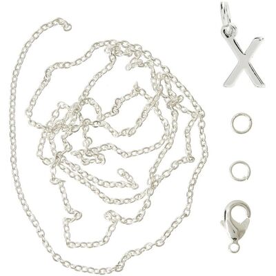 Me & My Box Letter X Sp With O-Ring, Chain And Clasp ONE SIZE SILVER-X ONE SIZE Me & My Box Letter X Sp With O-Ring, Chain And Clasp ONE SIZE SILVER-X ONE SIZE