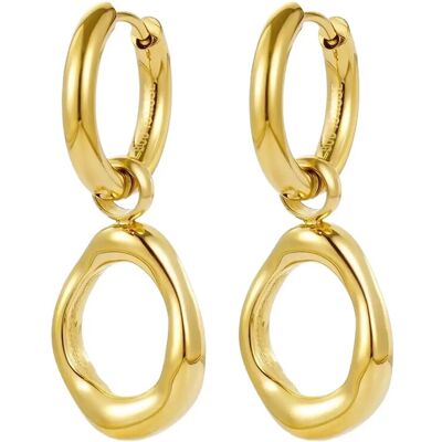 Bud To Rose Miller Hoop Earring Gold ONE SIZE GOLD ONE SIZE Bud To Rose Miller Hoop Earring Gold ONE SIZE GOLD ONE SIZE