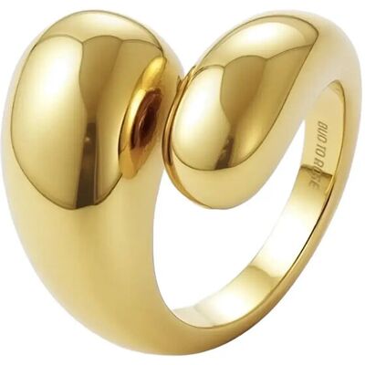Bud To Rose Drop Ring Silver M GOLD M Bud To Rose Drop Ring Silver M GOLD M