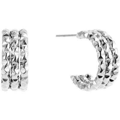 By Jolima Como Tripple Hoop ONE SIZE SILVER ONE SIZE By Jolima Como Tripple Hoop ONE SIZE SILVER ONE SIZE