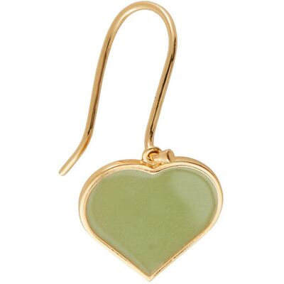 Design Letters Big Heart Enamel Ear Hanger Gold 1 Pcs (15Mm) ONE SIZE CRISPY GREEN 5793C ONE SIZE Design Letters Big Heart Enamel Ear Hanger Gold 1 Pcs (15Mm) ONE SIZE CRISPY GREEN 5793C ONE SIZE