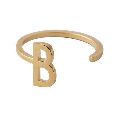 Design Letters Ring A-Z Gold ONE SIZE GOLD ONE SIZE Design Letters Ring A-Z Gold ONE SIZE GOLD ONE SIZE