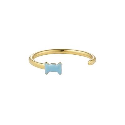 Design Letters Bow Tie Ring ONE SIZE BLUE ONE SIZE Design Letters Bow Tie Ring ONE SIZE BLUE ONE SIZE