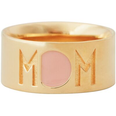 Design Letters Mom Ring Gold Plated 52 GOLD 52 Design Letters Mom Ring Gold Plated 52 GOLD 52