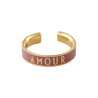Design Letters Word Candy Ring ONE SIZE DARK PINK 687C ONE SIZE Design Letters Word Candy Ring ONE SIZE DARK PINK 687C ONE SIZE