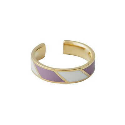 Design Letters Striped Candy Ring ONE SIZE DPWHITE ONE SIZE Design Letters Striped Candy Ring ONE SIZE DPWHITE ONE SIZE