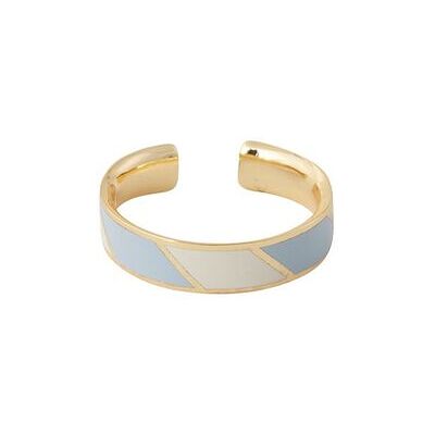 Design Letters Striped Candy Ring ONE SIZE LIGHT BLUE 5435C + A055 ONE SIZE Design Letters Striped Candy Ring ONE SIZE LIGHT BLUE 5435C + A055 ONE SIZE