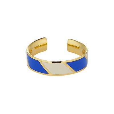 Design Letters Striped Candy Ring 48-56 COBALT BLUE 2728C + A055 48-56 Design Letters Striped Candy Ring 48-56 COBALT BLUE 2728C + A055 48-56