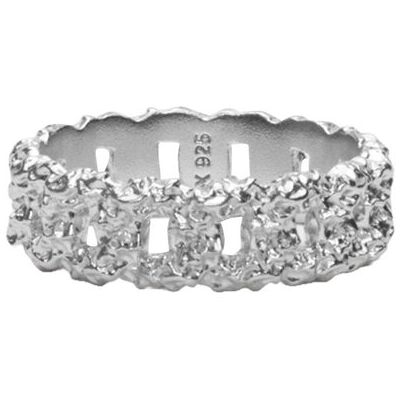IX Studios Ix Crunchy Curb Ring Silver 58 SILVER 58 IX Studios Ix Crunchy Curb Ring Silver 58 SILVER 58
