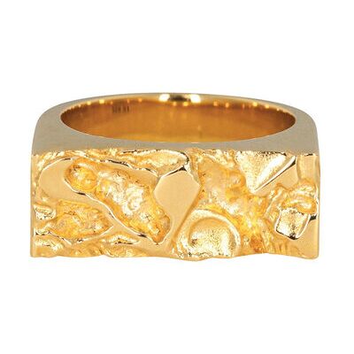 IX Studios Ix Rustic Ring 52 GOLD 52 IX Studios Ix Rustic Ring 52 GOLD 52