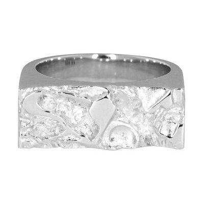 IX Studios Ix Rustic Ring Silver 56 SILVER 56 IX Studios Ix Rustic Ring Silver 56 SILVER 56