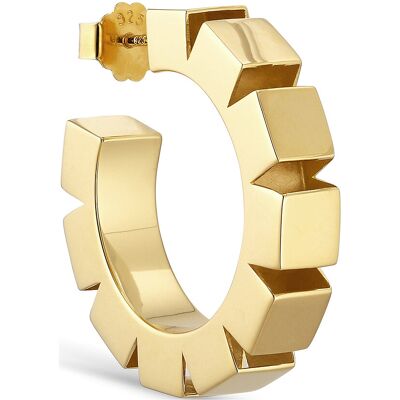 Jane Koenig Chunky Magic Hoop ONE SIZE 18 CARAT GOLDPLATED STERLING SILVER ONE SIZE Jane Koenig Chunky Magic Hoop ONE SIZE 18 CARAT GOLDPLATED STERLING SILVER ONE SIZE