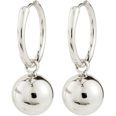 Pilgrim Air Hoop Earrings Silver-Plated ONE SIZE SILVER PLATED ONE SIZE Pilgrim Air Hoop Earrings Silver-Plated ONE SIZE SILVER PLATED ONE SIZE