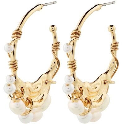 Pilgrim Focus Hoop Earrings Gold-Plated ONE SIZE GOLD PLATED ONE SIZE Pilgrim Focus Hoop Earrings Gold-Plated ONE SIZE GOLD PLATED ONE SIZE