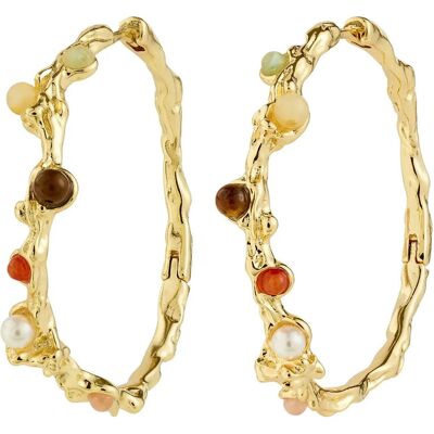 Pilgrim Iris Hoop Earrings Gold-Plated ONE SIZE GOLD PLATED ONE SIZE Pilgrim Iris Hoop Earrings Gold-Plated ONE SIZE GOLD PLATED ONE SIZE