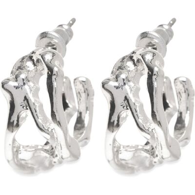Pilgrim Fotini Hoop Earrings Silver-Plated ONE SIZE SILVER PLATED ONE SIZE Pilgrim Fotini Hoop Earrings Silver-Plated ONE SIZE SILVER PLATED ONE SIZE