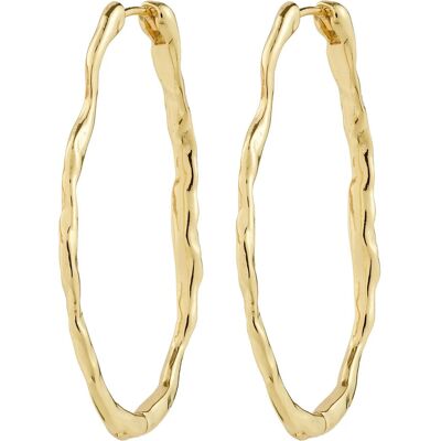Pilgrim Timber Hoop Earrings Gold-Plated ONE SIZE GOLD PLATED ONE SIZE Pilgrim Timber Hoop Earrings Gold-Plated ONE SIZE GOLD PLATED ONE SIZE