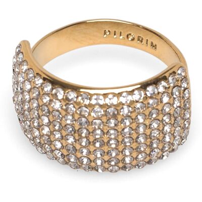 Pilgrim Aspen Crystal Ring Gold-Plated ONE SIZE GOLD PLATED ONE SIZE Pilgrim Aspen Crystal Ring Gold-Plated ONE SIZE GOLD PLATED ONE SIZE