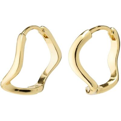 Pilgrim Alberte Organic Shape Hoop Earrings ONE SIZE GOLD PLATED ONE SIZE Pilgrim Alberte Organic Shape Hoop Earrings ONE SIZE GOLD PLATED ONE SIZE