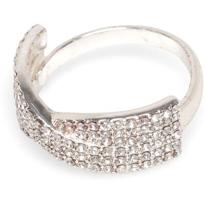 Pilgrim Shea Crystal Ring Silver-Plated ONE SIZE SILVER PLATED ONE SIZE Pilgrim Shea Crystal Ring Silver-Plated ONE SIZE SILVER PLATED ONE SIZE