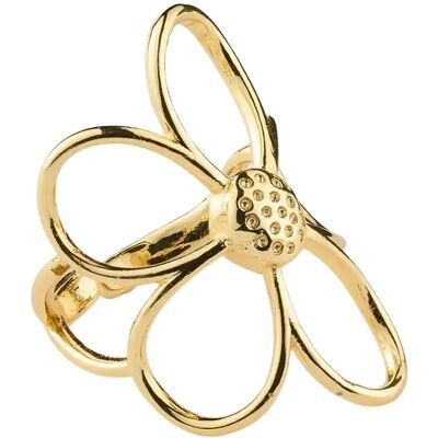 Timi of Sweden Lucky - Outline Flower Ring - Gold ONE SIZE x 53 GOLD ONE SIZE x 53 Timi of Sweden Lucky - Outline Flower Ring - Gold ONE SIZE x 53 GOLD ONE SIZE x 53