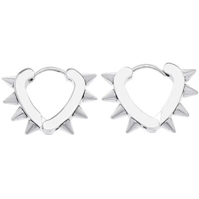 Timi of Sweden Nike - Spike Hoop Earrings Stainless Steel ONE SIZE SILVER ONE SIZE Timi of Sweden Nike - Spike Hoop Earrings Stainless Steel ONE SIZE SILVER ONE SIZE