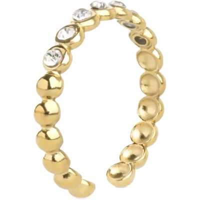 Timi of Sweden Pernilla - Crystal Ring Stainless Steel 53 GOLD 53 Timi of Sweden Pernilla - Crystal Ring Stainless Steel 53 GOLD 53