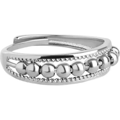 Timi of Sweden Maggie - Structure Ring Stainless Steel 53 SILVER 53 Timi of Sweden Maggie - Structure Ring Stainless Steel 53 SILVER 53
