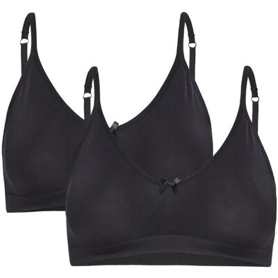 Abecita Little Wonder Seamless Top 2-Pack ONE SIZE BLACK ONE SIZE Abecita Little Wonder Seamless Top 2-Pack ONE SIZE BLACK ONE SIZE