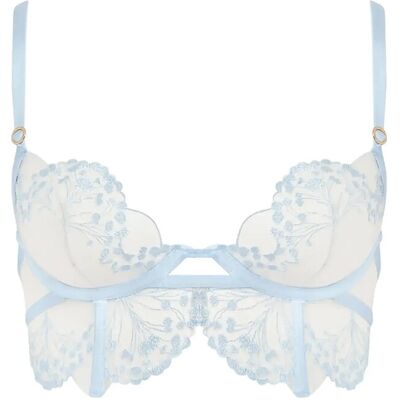 Bluebella Marisa Wired Bra C x 80 ICE WATER BLUE/SHEER C x 80 Bluebella Marisa Wired Bra C x 80 ICE WATER BLUE/SHEER C x 80