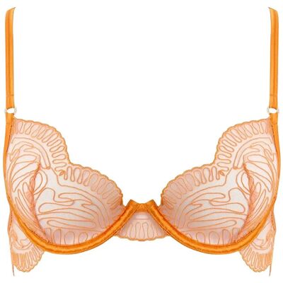 Bluebella Leliana Wired Bra B x 80 ORANGE PEEL/SHEER B x 80 Bluebella Leliana Wired Bra B x 80 ORANGE PEEL/SHEER B x 80