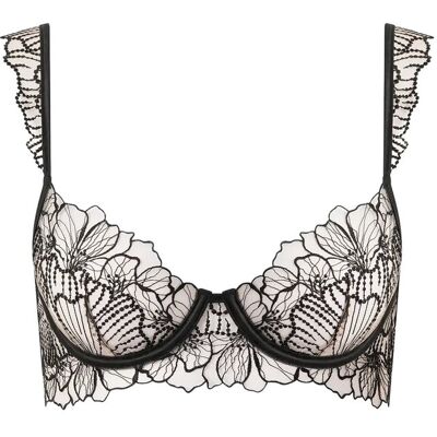 Bluebella Amarosa Wired Bra C x 75 BLACK/SHEER C x 75 Bluebella Amarosa Wired Bra C x 75 BLACK/SHEER C x 75